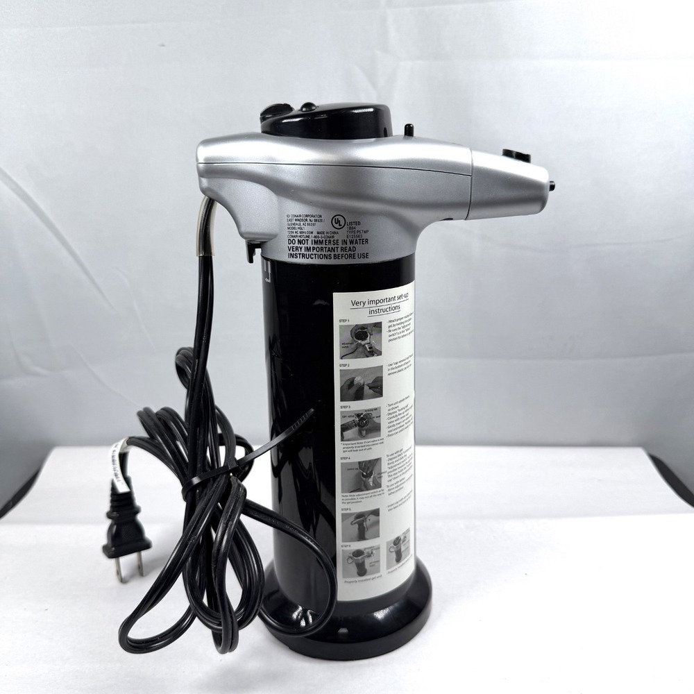 Conair HGL1 Hot Gel Lather Heating System Shaving Cream Warmer Dispenser Tested